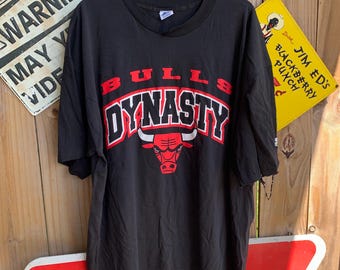 Maglietta vintage anni '90 Chicago Bulls "Dynasty" Starter, prodotta negli USA, taglia XL