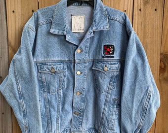 Vintage 90s Kingston Technology Denim Jacket Size M