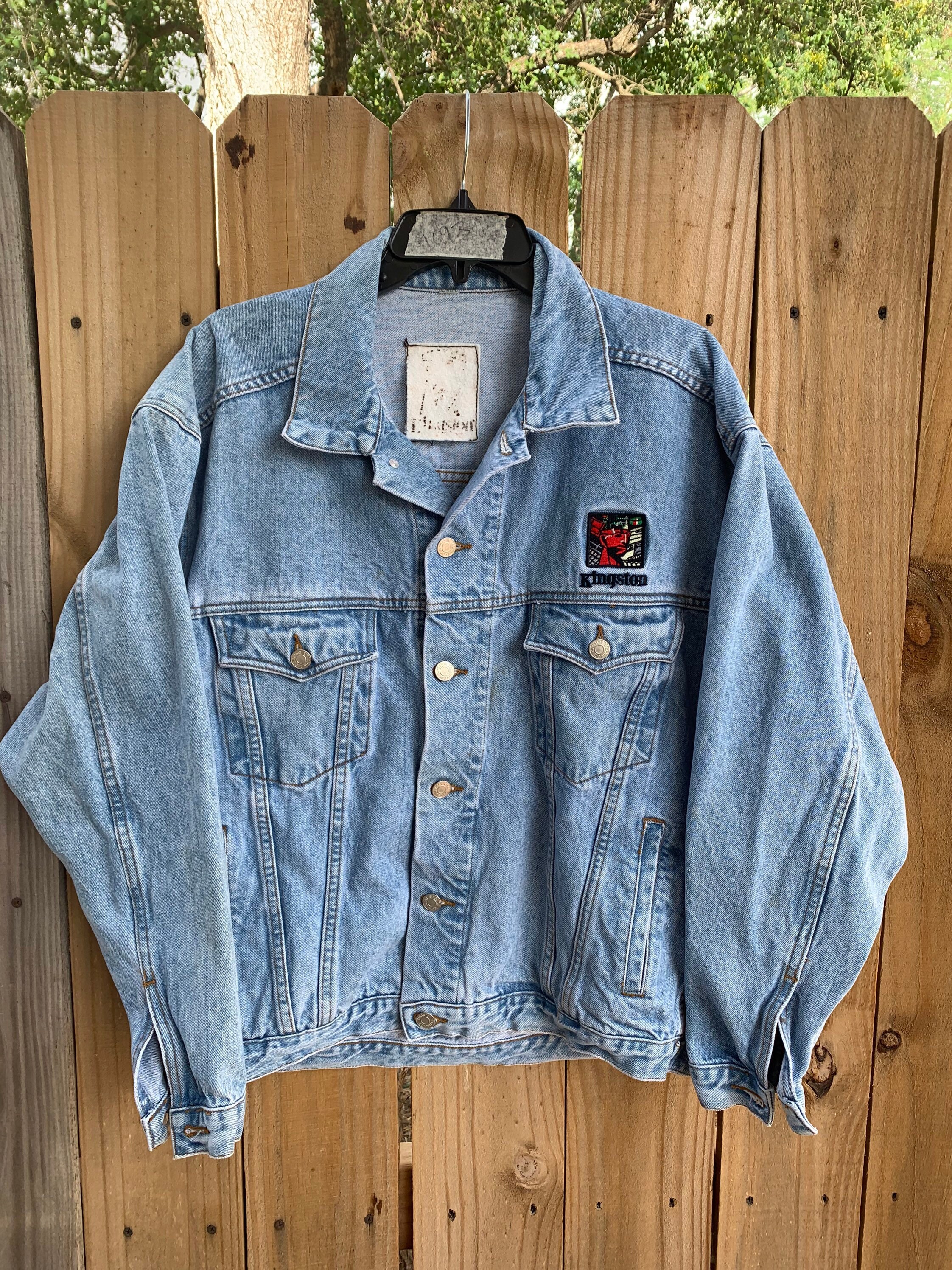 Vintage 90s Kingston Technology Denim Jacket Size M - Etsy