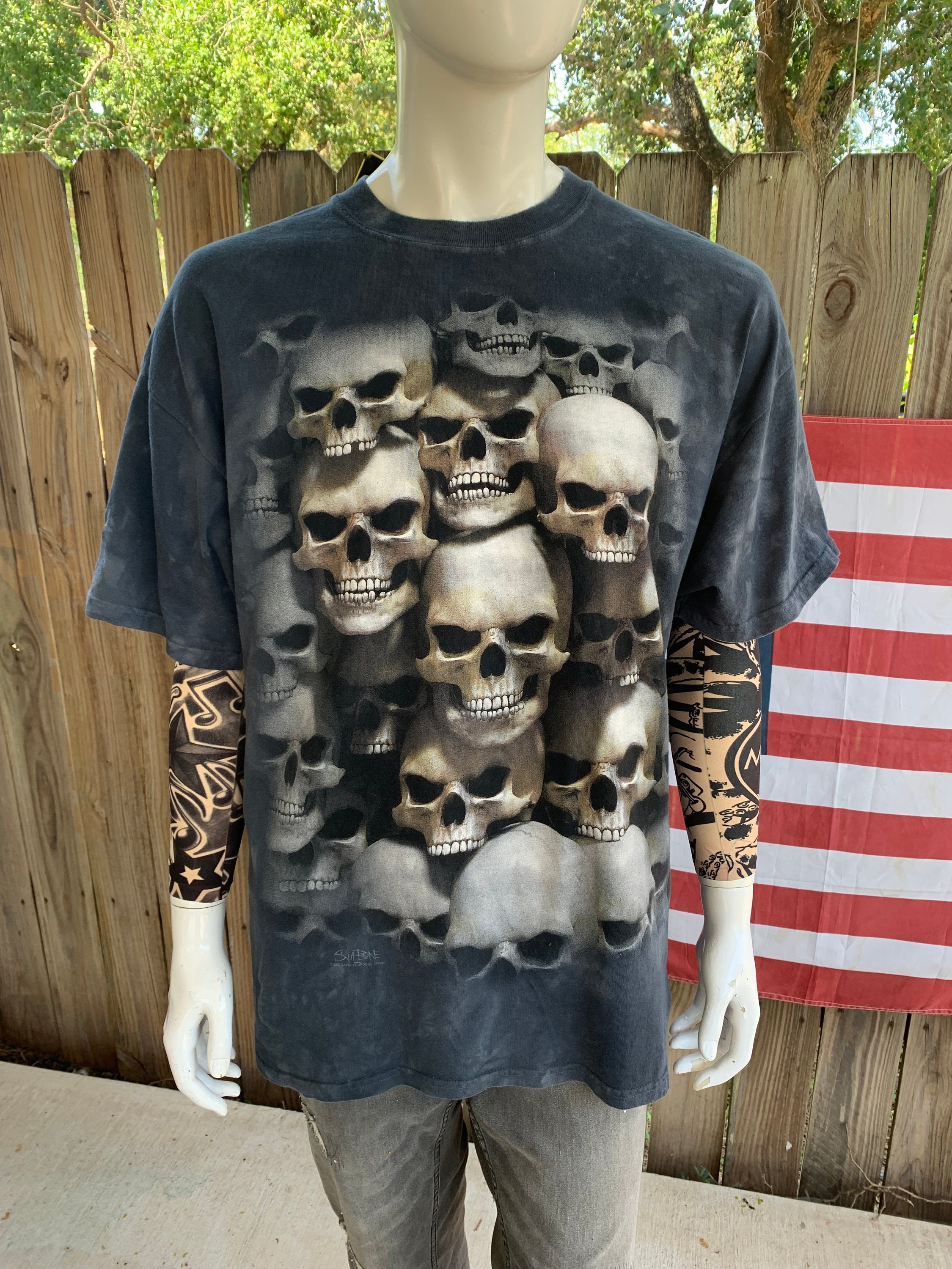 00s Skull Shirt - Etsy