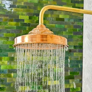 Handmade Copper Rain Shower Head – Perfect for Indoor and Outdoor Showers