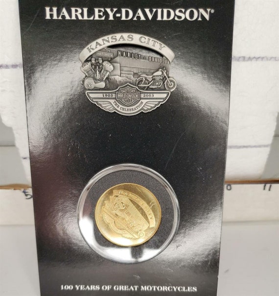 HARLEY RARE 100TH ANNIVERSARY YORK ASSEMBLY PLANT COIN & PIN SET MADE IN USA
