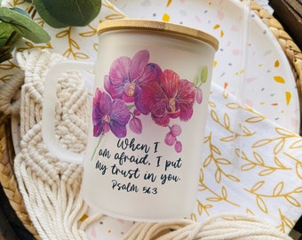 2024 JW yeartext mug, JW mug, jw gift, Psalm 56:3 yeartext mug, When I am afraid I put my trust in you, jw pioneer, jw text mug