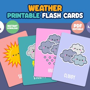 Tarjetas didácticas del tiempo para niños: tarjetas Montessori digitales y editables con texto