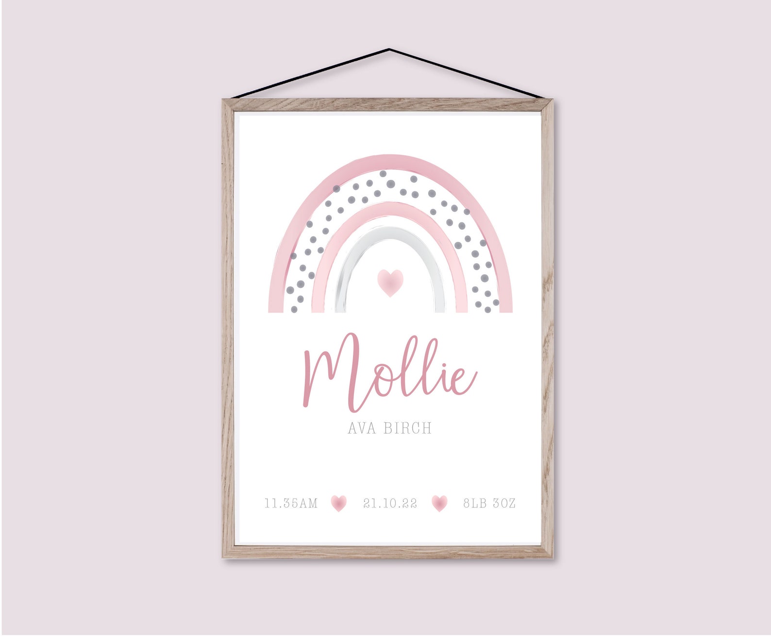 New Baby Print | Personalised Gift | Nursery Decor | New Baby Gift ...
