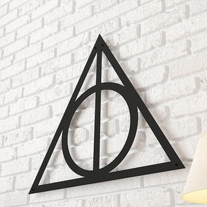 The Deathly Hallows Metal Wall Art, The Deathly Hallows Decor, The Deathly Hallows