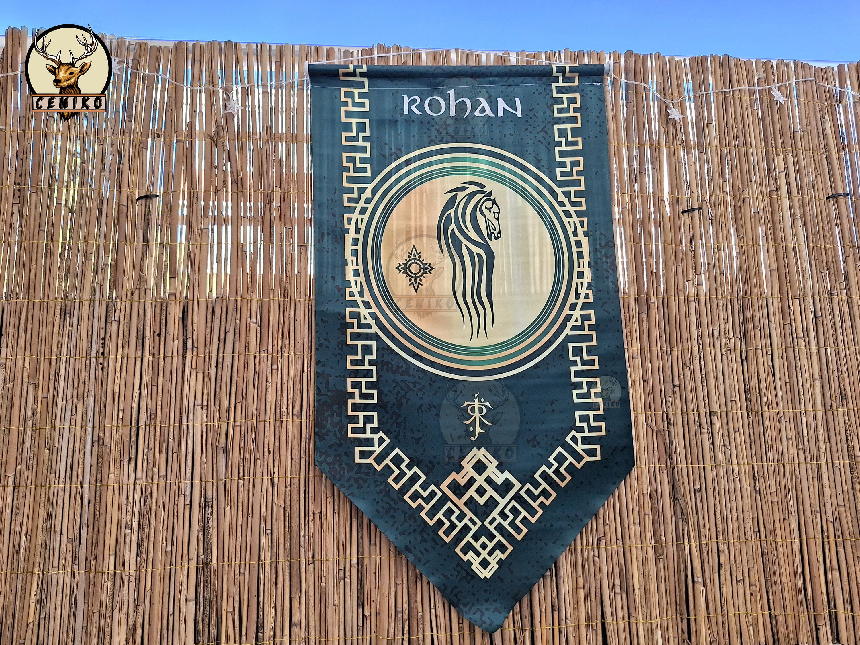 Rohan Lotr Banner Flag, LOTR Rohan Flags , Rohan Lotr Flag, Hanging ...