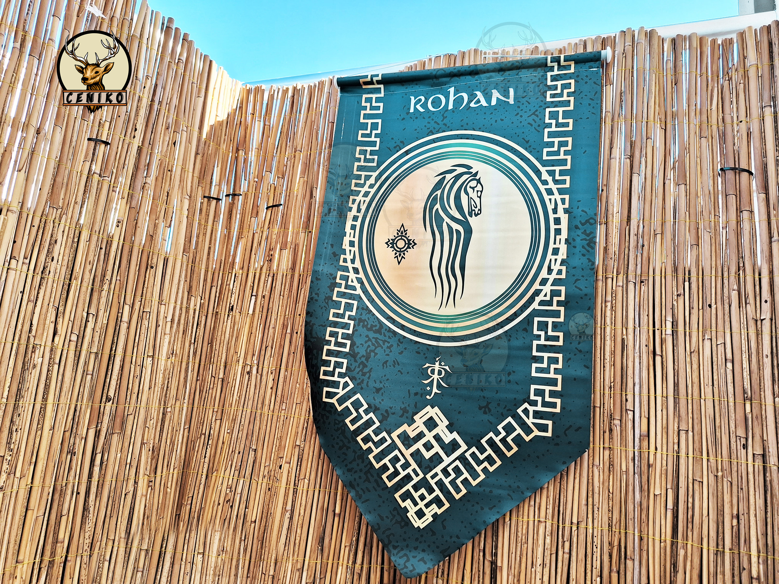 Rohan Lotr Banner Flag, LOTR Rohan Flags , Rohan Lotr Flag, Hanging ...