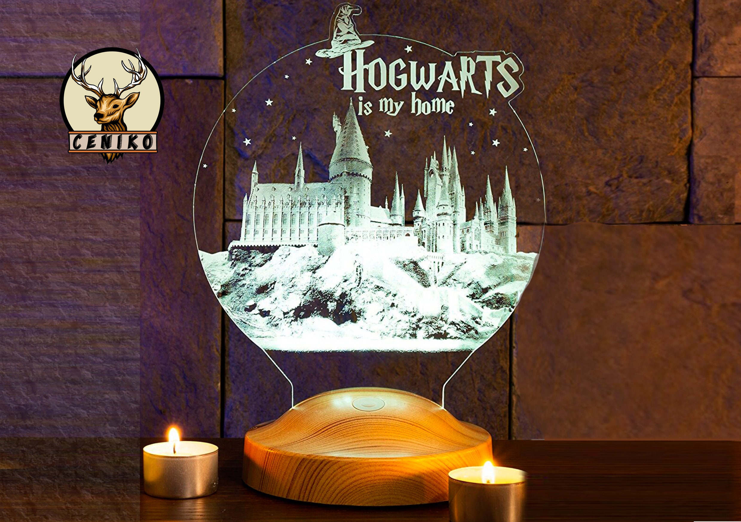 Harry Potter Lampara Escritorio Hogwarts – Accesorios-Mexicali