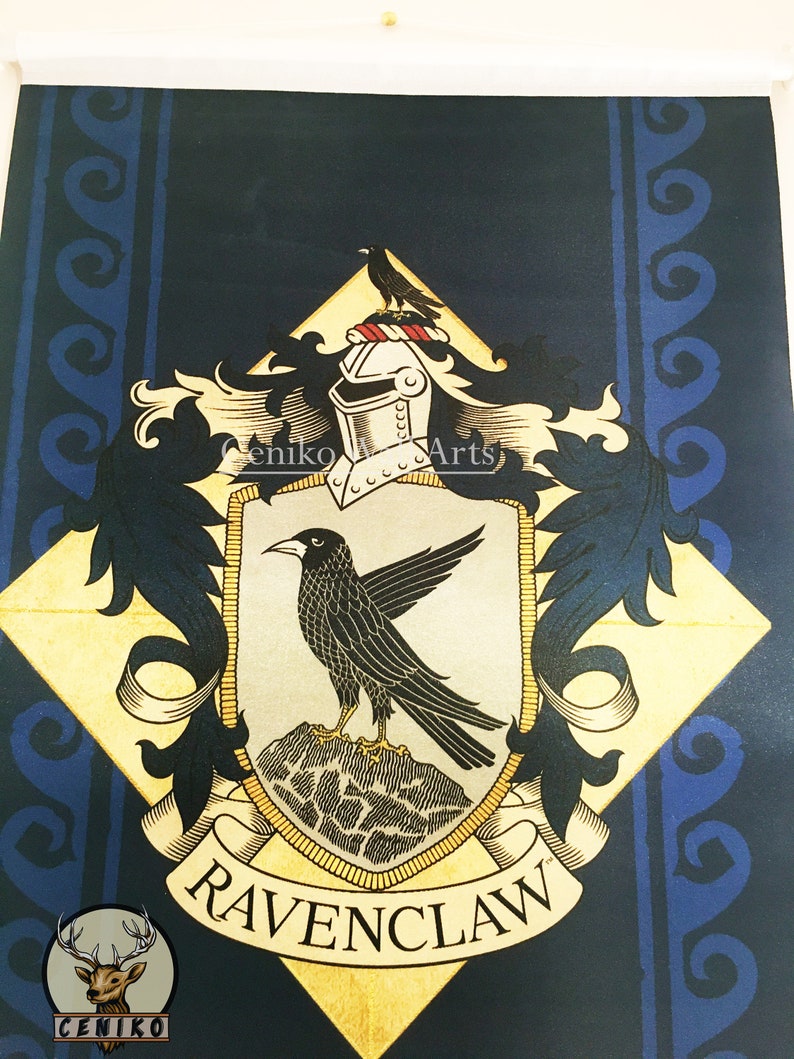 Ravenclaw Hogwarts Flag, Ravenclaw Design Flama/ Flag Harry Potter Flag