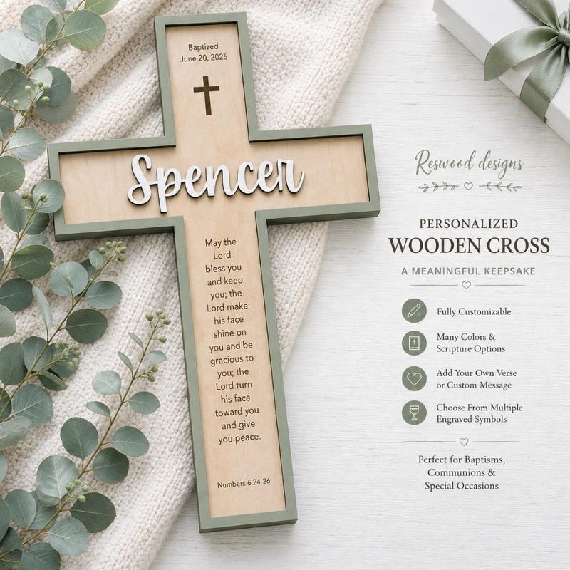 Personalized Cross - Etsy
