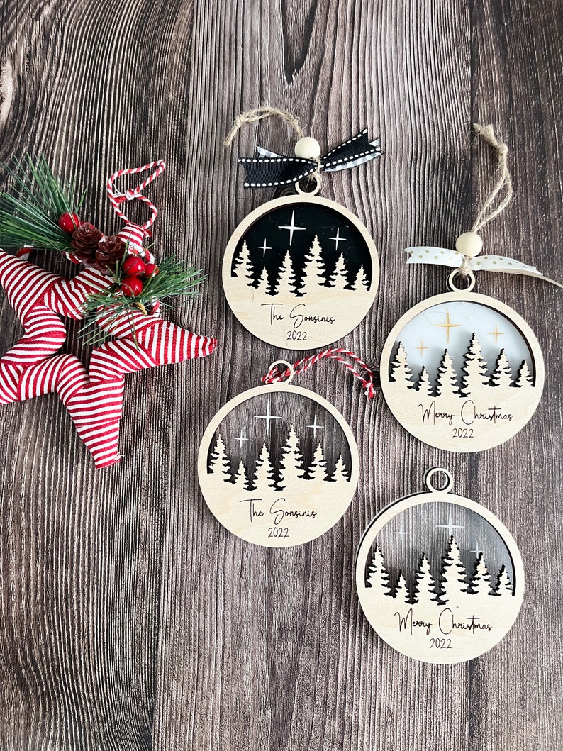 Custom Ornament, Family Ornament, Handmade Ornament, Christmas Ornament, Custom Gift image 1