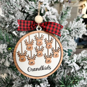 Custom Ornament, Family Ornament, Name Ornament, Engraved Ornament, Handmade Ornament image 6