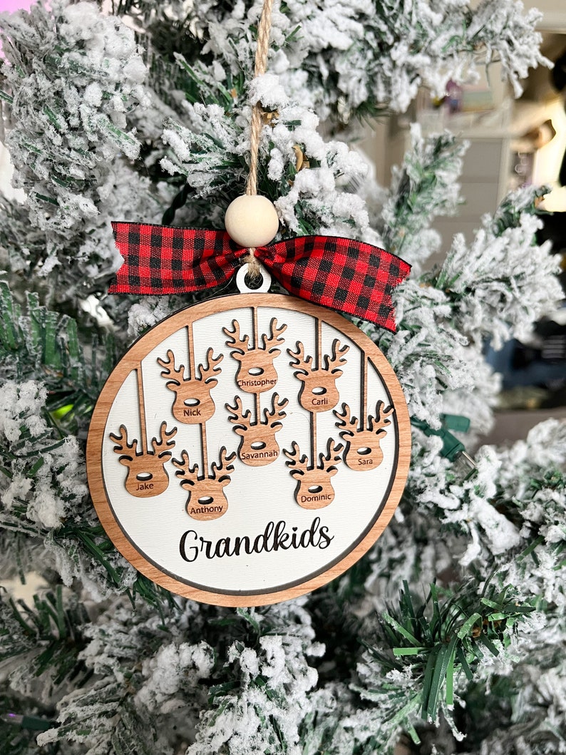 Custom Ornament, Family Ornament, Name Ornament, Engraved Ornament, Handmade Ornament image 6