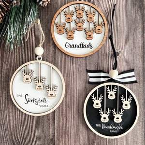 Custom Ornament, Family Ornament, Name Ornament, Engraved Ornament, Handmade Ornament image 3