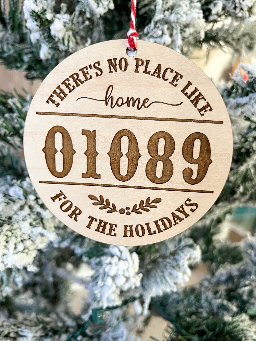 Custom Ornament Christmas Ornament ZIP Code Ornament Etsy