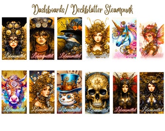 Dashboard/Deckblatt Steampunk/ Umschlagmethode/ A6