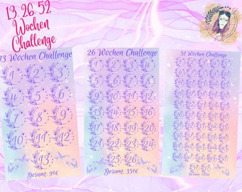 13 /26/ 52 Wochen Challenge A6/ Umschlagmethode