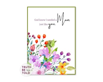 Watercolor Floral Mother's Day Card: Proverbs 31 (Printable PDF)