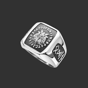 Wikinger Odin Ring Edelstahl – Runen, Kraft & nordischer Style