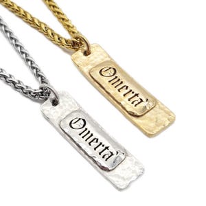 Omerta&#39;, / Silver pendant 925 silver with chain