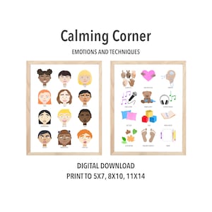 Calming Corner Printable Posters DIGITAL DOWNLOAD
