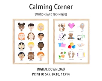 Calming Corner Printable Posters DIGITAL DOWNLOAD