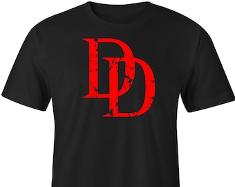Daredevil Distressed Logo T-Shirt, Marvel Tee, Daredevil