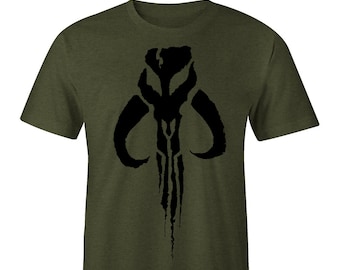 Boba Fett Logo OD Green T-Shirt, Boba Fett Shirt, This is the Way shirt, Mando Shirt, Mandalorian T-Shirt, Mandalorian, Star Wars,