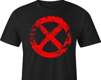 X-Men Distressed Logo T-Shirt,  X-Men Shirt, XMen shirt, X-Men Tee, Marvel Tee