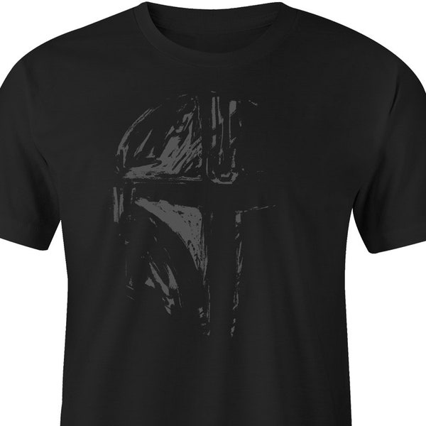 Mando Shadow T-Shirt, Mandalorian T-Shirt, This is the Way, Mandalorian Tee, Mandalorian Shirt, Mando Shirt, Star Wars,  Mando Tee