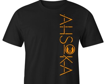 Ahsoka Distressed T-shirt, Ahsoka Tano Distressed Tee, Jedi Distressed Tee, Jedi Distressed Shirt, Star Wars Shirt, Mandalorian