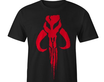 Boba Fett Red Logo T-Shirt, Boba Fett Shirt, This is the Way shirt, Mando Shirt, Mandalorian T-Shirt, Mandalorian, Star Wars,
