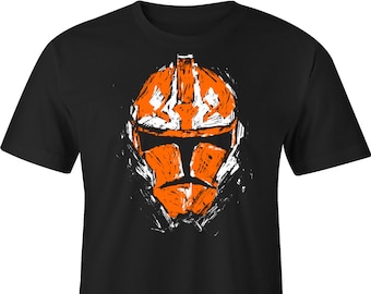 Ahsoka Trooper Distressed Stormtrooper Helmet T-shirt, Stormtrooper Tee, Storm trooper Tee, Empire Shirt, Star Wars Shirt, Clone Wars