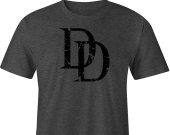 Daredevil Distressed Logo Shadow T-Shirt,  Daredevil Shirt, Marvel Daredevil Tee