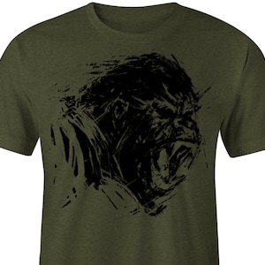 Silverback Gorilla Shirt OD Green , Gorilla Tee, Gorilla T-shirt design, Silverback Tee, Silverback T-shirt, Silverback Shirt