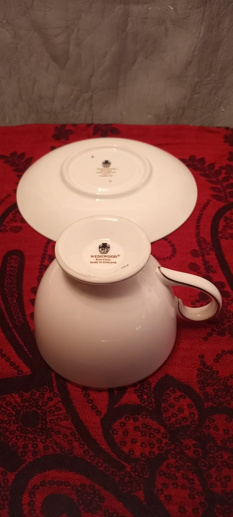 Vintage Wedgwood Bone China Made in England Set of Two Tea Cups and