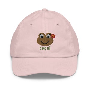 Gorra para niños, Gorra para niñas, Gorra de Puerto Rico, Gorra de Coqui, Coqui hat, kids hat, youth hat, dad hat, baseball hat, Puerto Rico