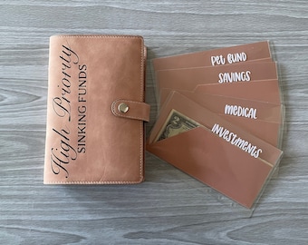Pink Personalized Starter Cash Envelope System Wallet Personal Planner 6 Ring Binder Envelopes, Budget binder, Cash Envelopes,