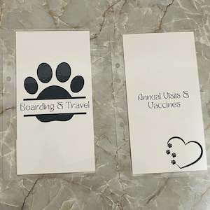 A6 Pets Cash Envelopes