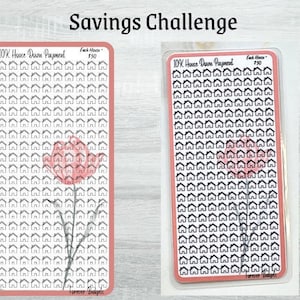 10K Home Downpayment A6 Savings Challenge, Savings Challenge Envelopes, Savings Challenge Tracker, Envelope Challenge, Laminated