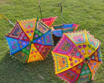 Wedding decoration Indian umbrella party decor umbrella decoration Indian parasols cotton umbrellas