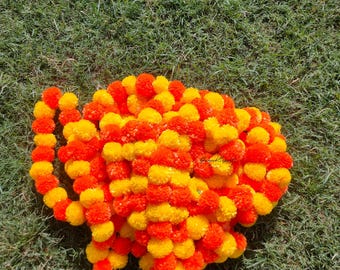 Artificial Traditional Door Garland Marigold Decor plastic artificial Home Gifts Decoration
