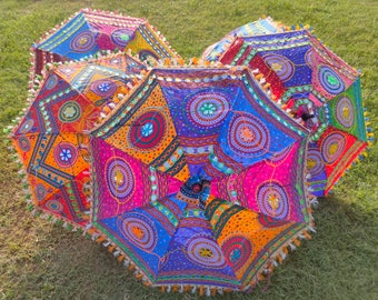 Paraguas indio bordado: Diwali, decoración de bodas, decoración del hogar