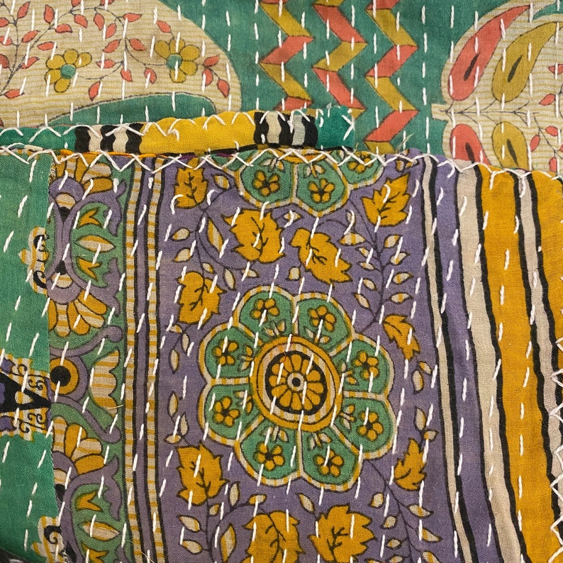 Kantha Throw Blankets & Quilts Etsy