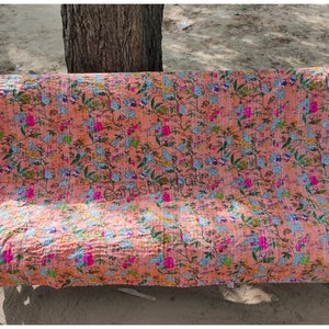Indian Handmade Kantha Bed cover paradise Indian Kantha Quilt Bedspread king Kantha gudri