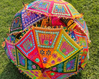Indian Cultural Umbrella Stylish accessory parasols Outdoor Decor