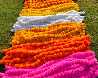 Wholesale lot of Artificial decorative flower Indian marigold strings Celebration Garlands