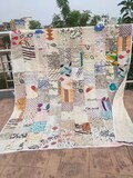 Bohemian Patchwork Quilt Kantha Quilt Handmade Vintage Quilts Boho Twin Size Bedding Throw Blanket Bedspread Quilted Hippie 90X60 Inch product logo