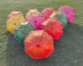 Silk umbrella Outdoor Decoration Boho Festival Parasol